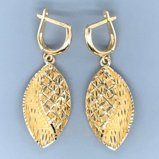 14ct Yellow Gold Fancy Drop Earrings