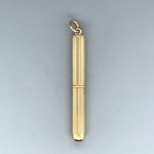 9ct Yellow Gold Retractable Tooth Pick
