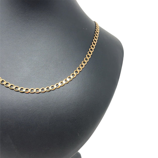 9ct Yellow Gold Curb Chain (22")