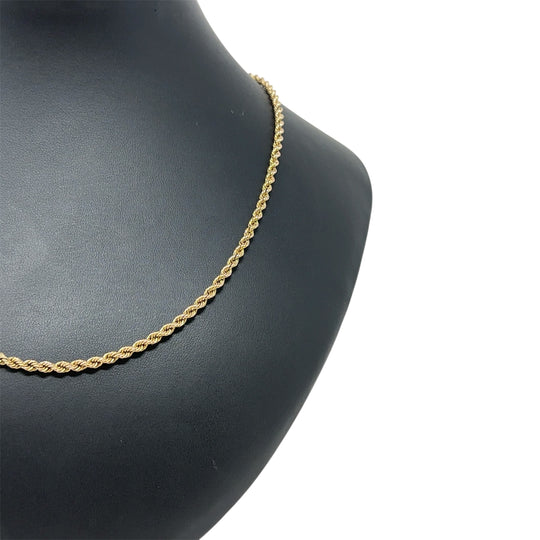 9ct Yellow Gold Twist Chain (24")