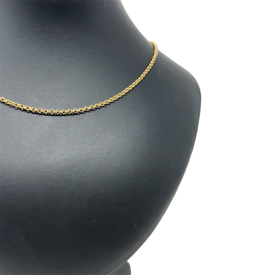 9ct Yellow Gold Fine Belcher Chain (18")