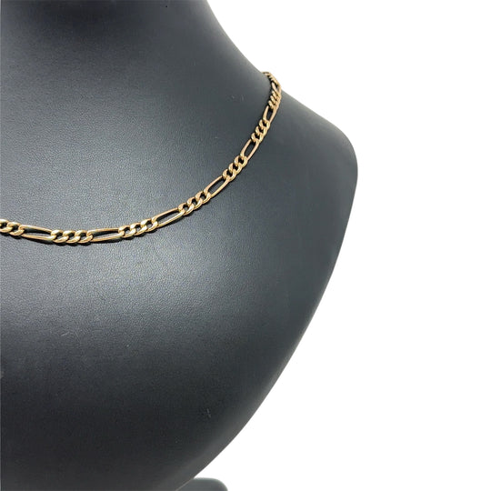 9ct Yellow Gold Figaro Chain (19")