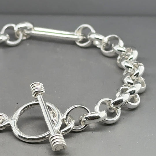 Sterling Silver Belcher Link Bracelet (NEW!)