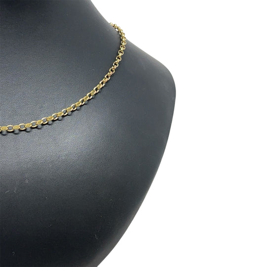 9ct Yellow Gold Belcher Chain (18")