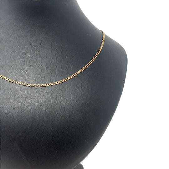 9ct Yellow Gold Marine Link Chain (22")