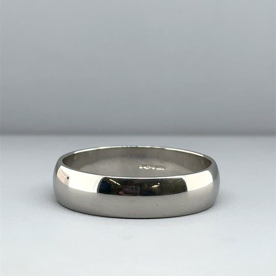 Platinum Band Ring - Size Z + 1
