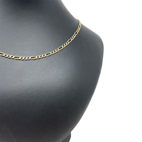 9ct Yellow Gold Figaro Chain (18")