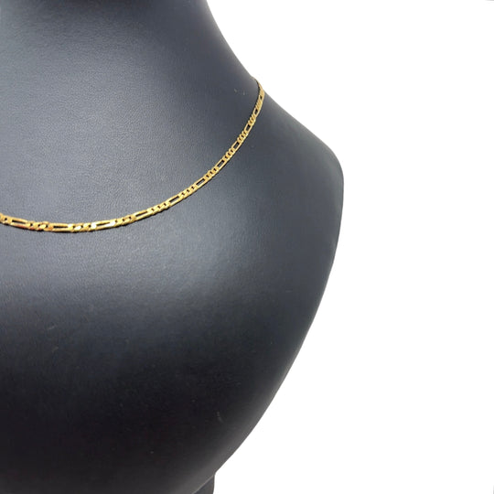 9ct Yellow Gold Fine Figaro Chain (18")