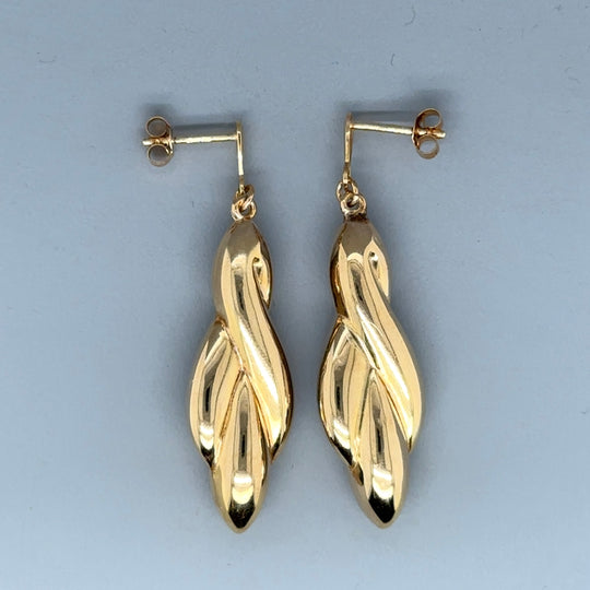 9ct Yellow Gold Fancy Drop Earrings