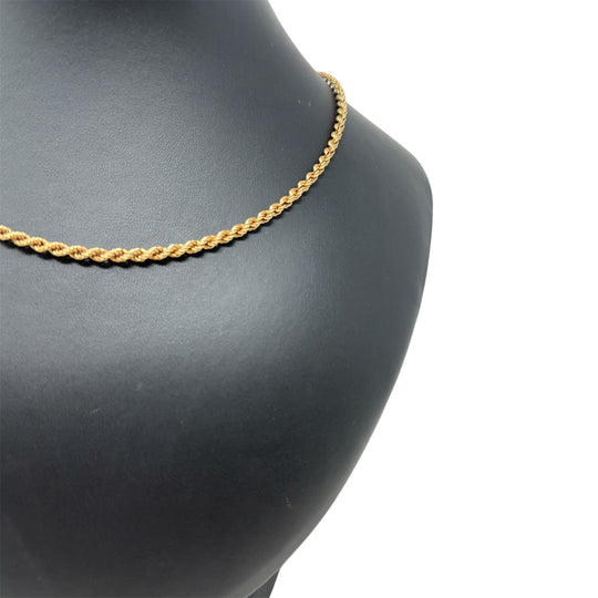 9ct Yellow Gold Twist Chain (18")