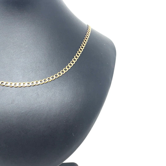 9ct Yellow Gold Curb Chain (24")