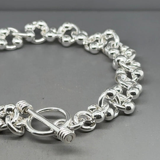 Sterling Silver Circle Ball Bracelet (NEW!)