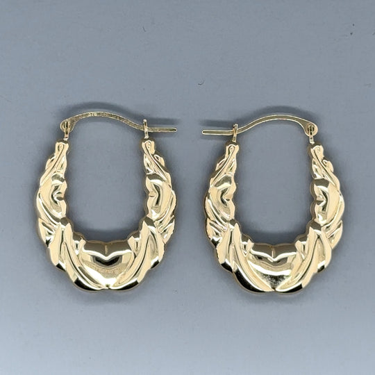 9ct Yellow Gold Small Creole Hoop Earrings (NEW!)